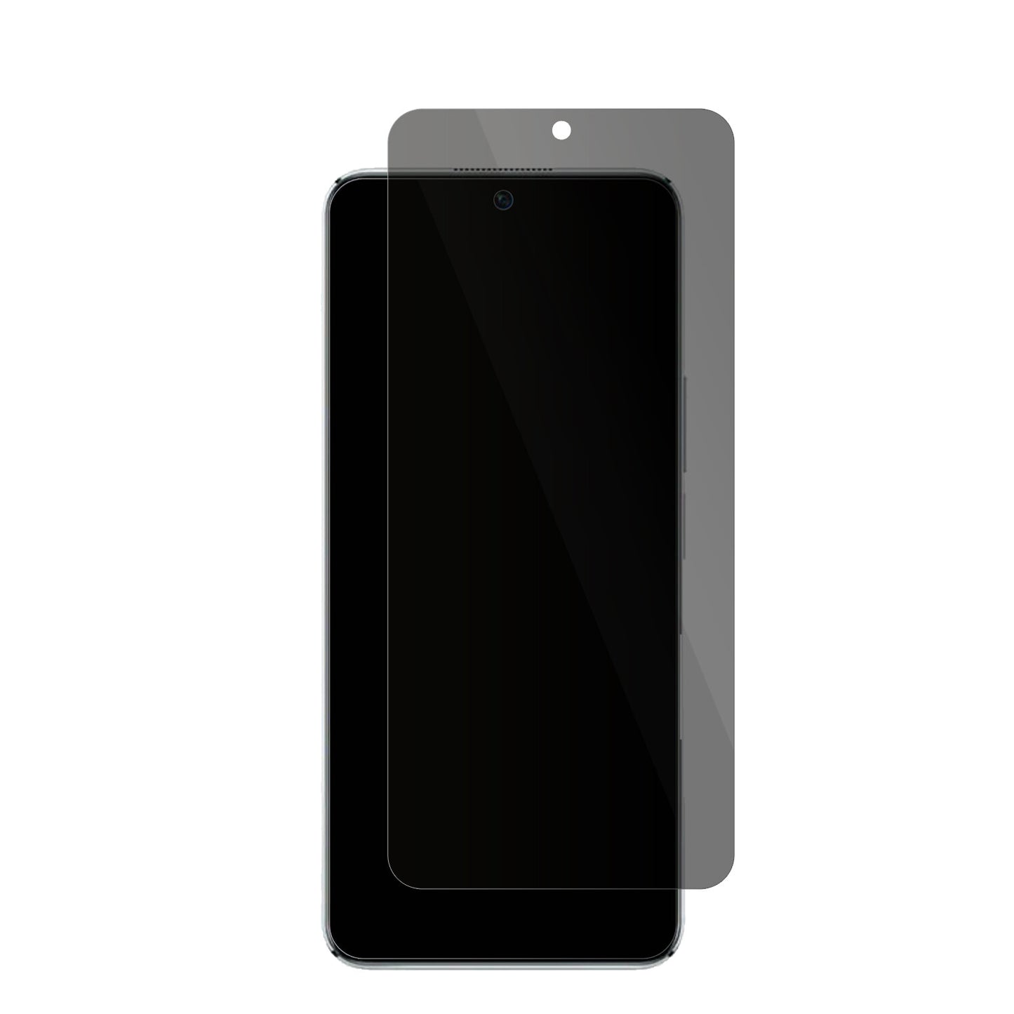 HonorPlay 6T Pro mit aufgebrachter dipos Flex Schutzfolie, die seitliche Einblicke blockiert