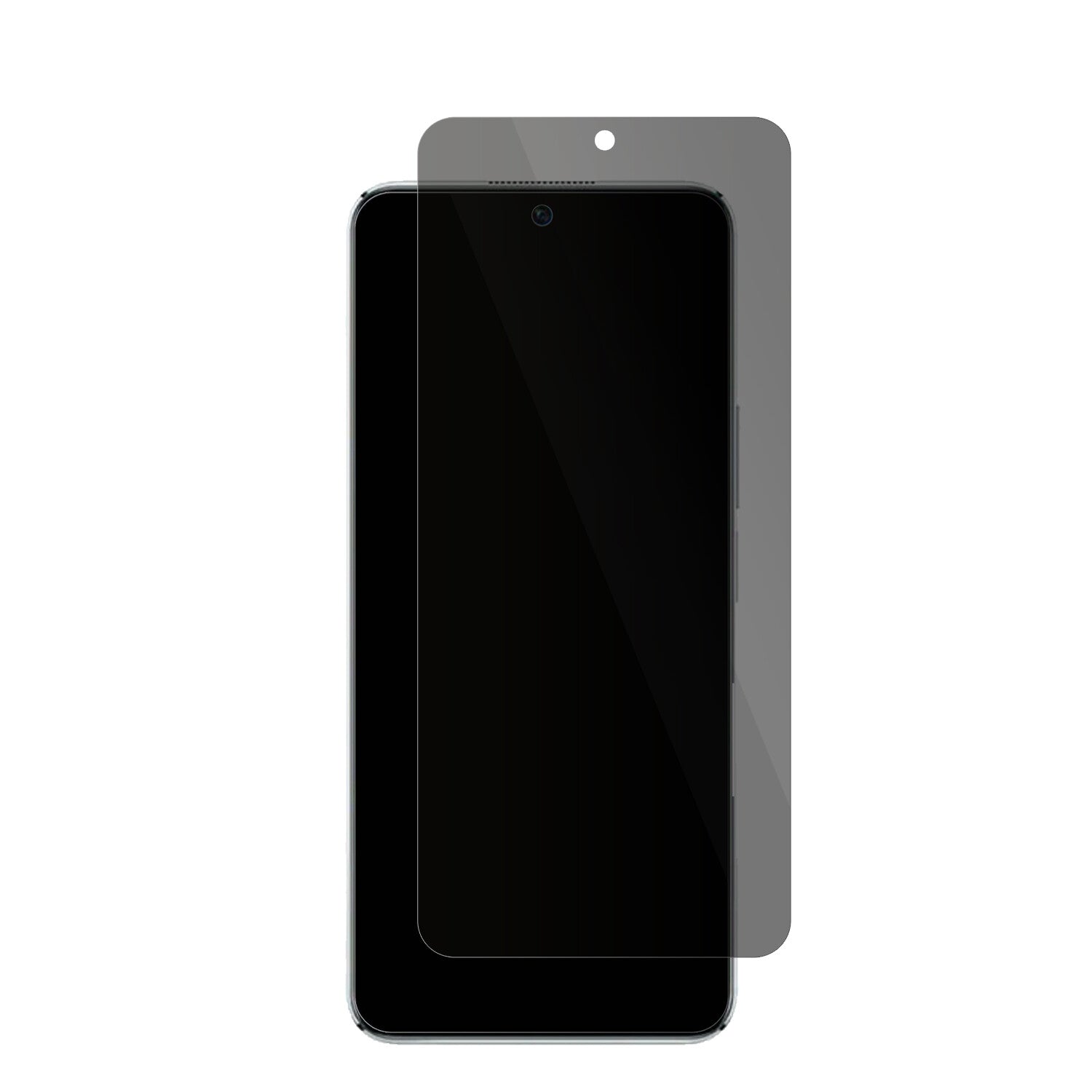 HonorPlay 6T Pro mit aufgebrachter dipos Flex Schutzfolie, die seitliche Einblicke blockiert