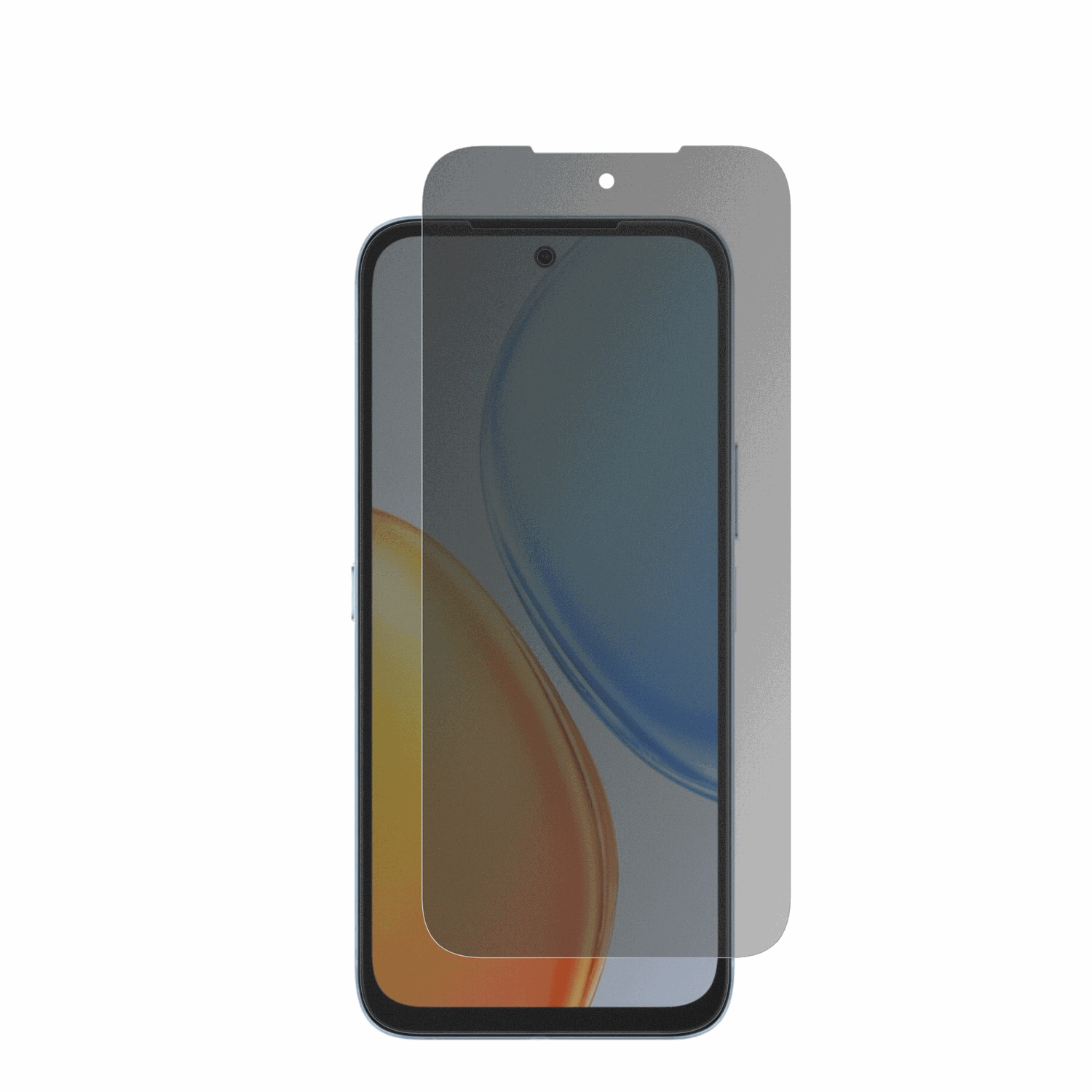 HonorPlay 80 Plus mit aufgebrachter dipos Flex Schutzfolie, die seitliche Einblicke blockiert