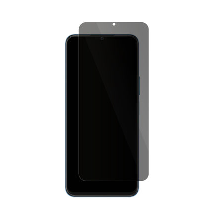 HonorX8 5G mit aufgebrachter dipos Flex Schutzfolie, die seitliche Einblicke blockiert