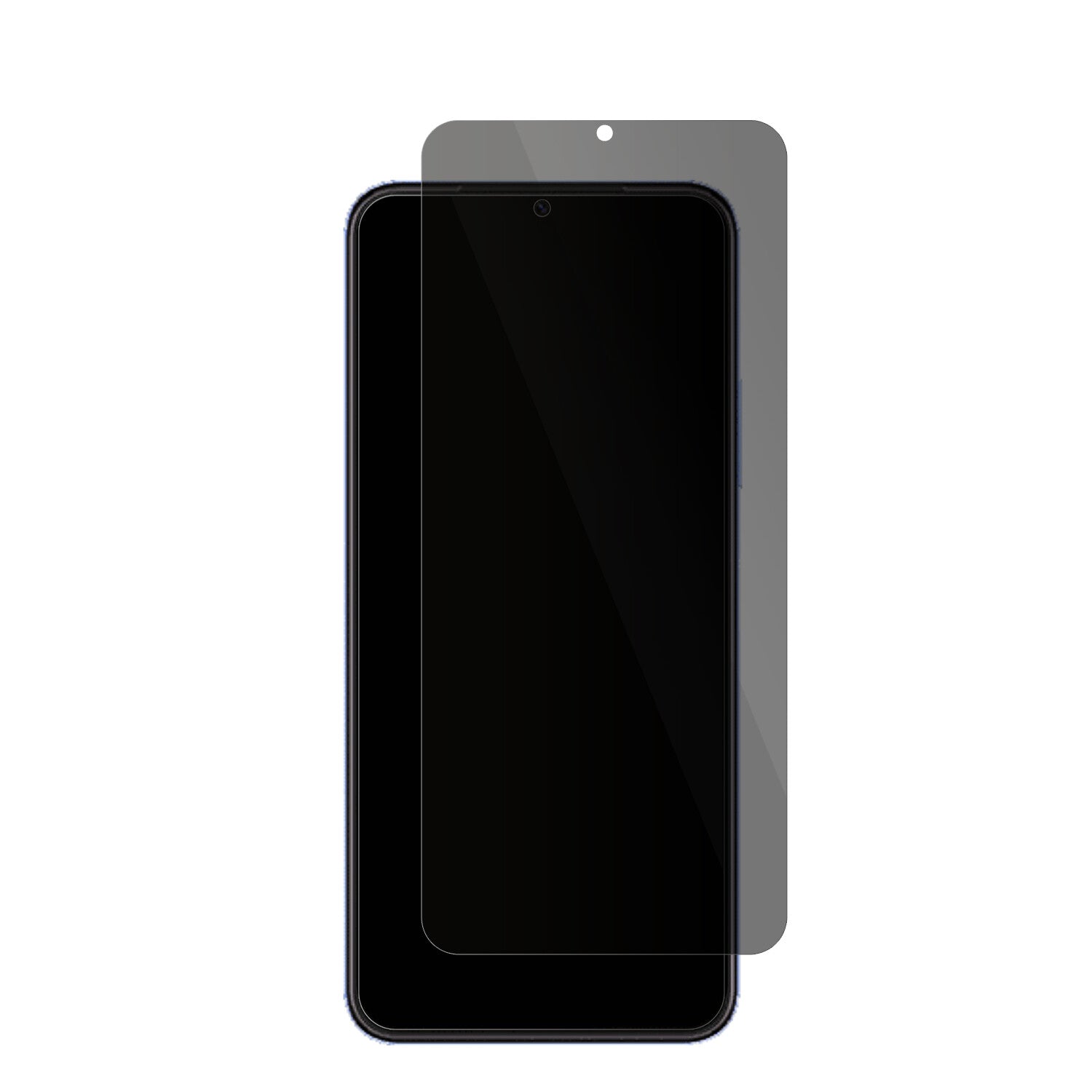 HuaweiNova Y61 mit aufgebrachter dipos Flex Schutzfolie, die seitliche Einblicke blockiert