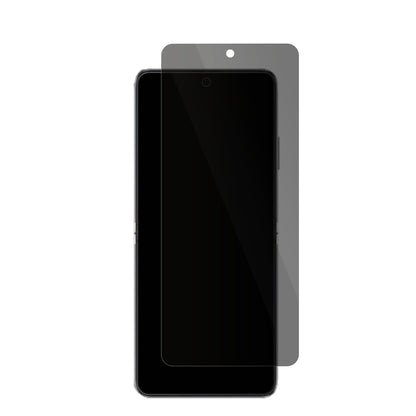 HuaweiPocket 2 mit aufgebrachter dipos Flex Schutzfolie, die seitliche Einblicke blockiert