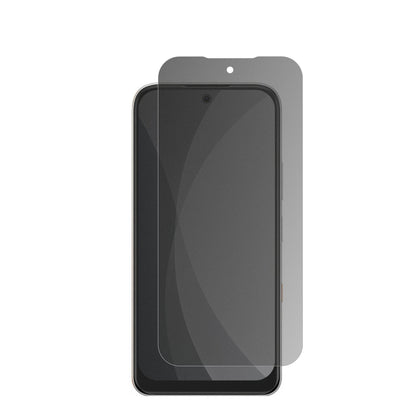 InfinixHot 70 Pro mit aufgebrachter dipos Flex Schutzfolie, die seitliche Einblicke blockiert