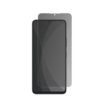 LogicomOrion E1 mit aufgebrachter dipos Flex Schutzfolie, die seitliche Einblicke blockiert