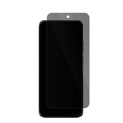 MOTOROLAMoto G34 mit aufgebrachter dipos Flex Schutzfolie, die seitliche Einblicke blockiert