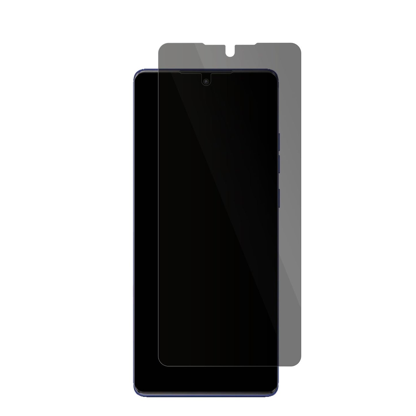 MotorolaMoto G85 mit aufgebrachter dipos Flex Schutzfolie, die seitliche Einblicke blockiert