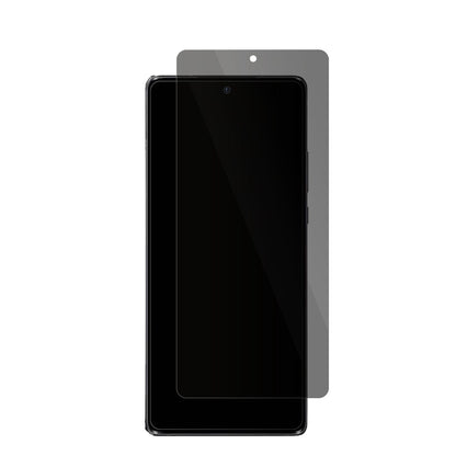 MotorolaMoto X30 Pro mit aufgebrachter dipos Flex Schutzfolie, die seitliche Einblicke blockiert