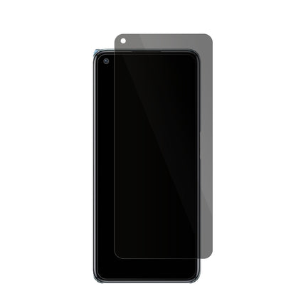 OppoK10 5G mit aufgebrachter dipos Flex Schutzfolie, die seitliche Einblicke blockiert
