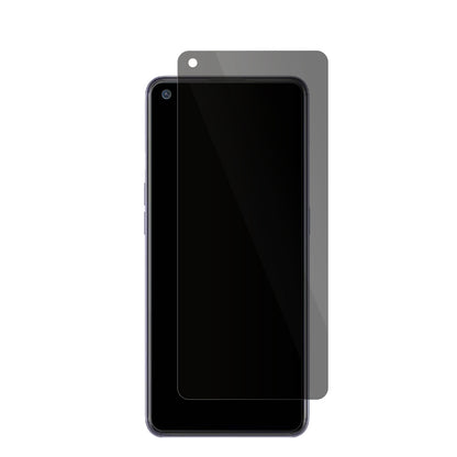 OppoReno 6 Lite mit aufgebrachter dipos Flex Schutzfolie, die seitliche Einblicke blockiert