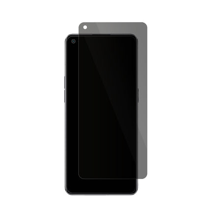 OppoReno 8 Pro mit aufgebrachter dipos Flex Schutzfolie, die seitliche Einblicke blockiert