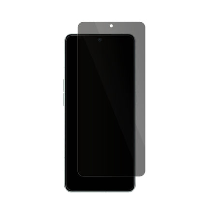 OppoReno 8 Pro Plus mit aufgebrachter dipos Flex Schutzfolie, die seitliche Einblicke blockiert