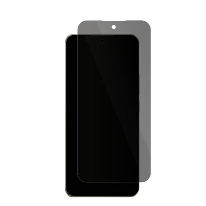 Realme13 Pro mit aufgebrachter dipos Flex Schutzfolie, die seitliche Einblicke blockiert