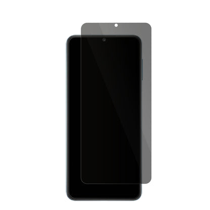 SamsungGalaxy M32 5G mit aufgebrachter dipos Flex Schutzfolie, die seitliche Einblicke blockiert