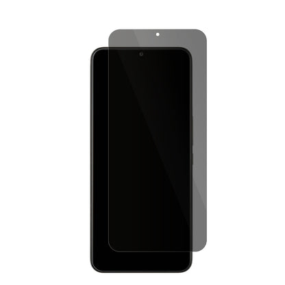 TCL40R mit aufgebrachter dipos Flex Schutzfolie, die seitliche Einblicke blockiert