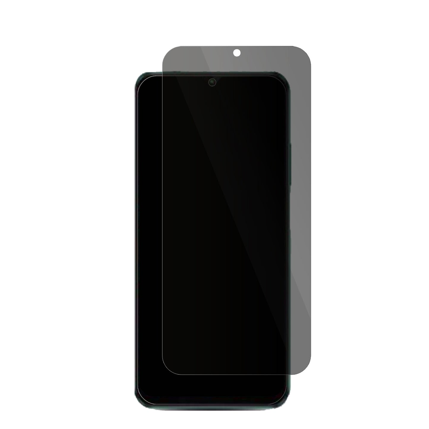 WALTONPrimo R10 mit aufgebrachter dipos Flex Schutzfolie, die seitliche Einblicke blockiert