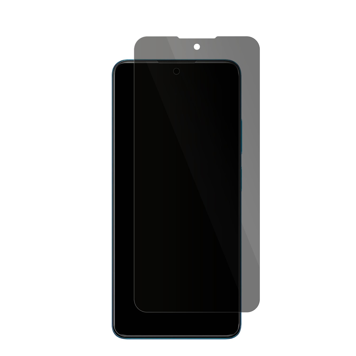 XiaomiRedmi Note 12 Pro 4G 2209116AG mit aufgebrachter dipos Flex Schutzfolie, die seitliche Einblicke blockiert