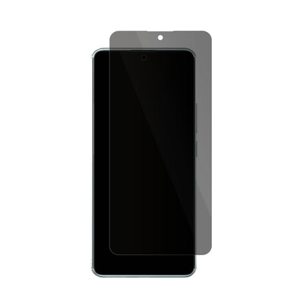 XiaomiRedmi Note 14 Pro 5G mit aufgebrachter dipos Flex Schutzfolie, die seitliche Einblicke blockiert