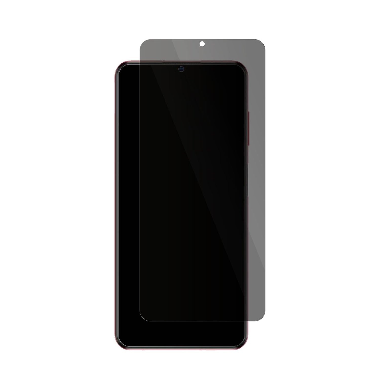 ZTEBlade V40 Vita mit aufgebrachter dipos Flex Schutzfolie, die seitliche Einblicke blockiert