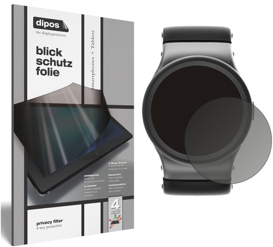 Blickschutzfolie für 57 mm Durchmesser Uhr matt Schutzfolie Privacy