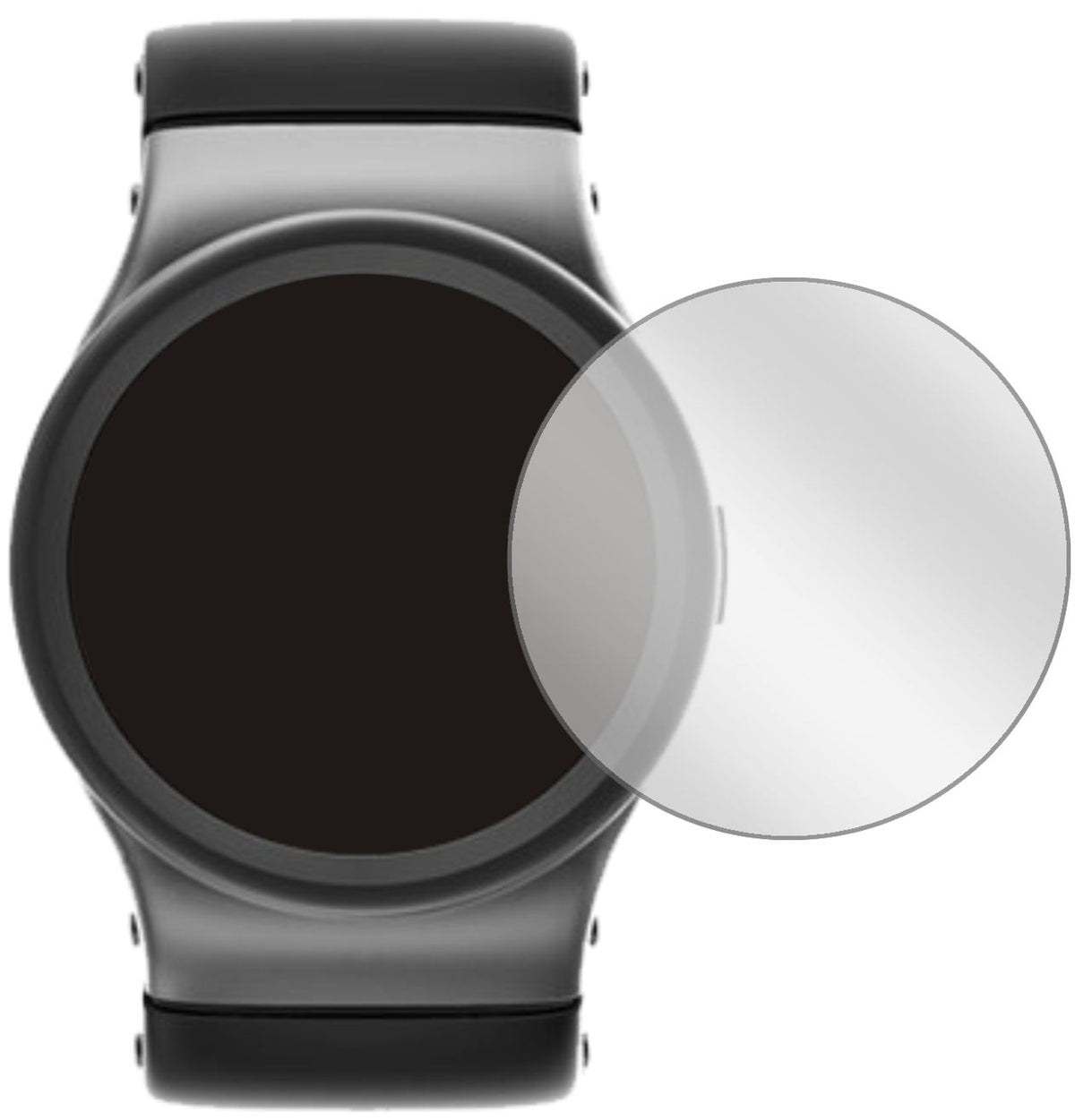2x Schutzfolie klar für 39 mm Durchmesser Uhr Display-Schutzfolie