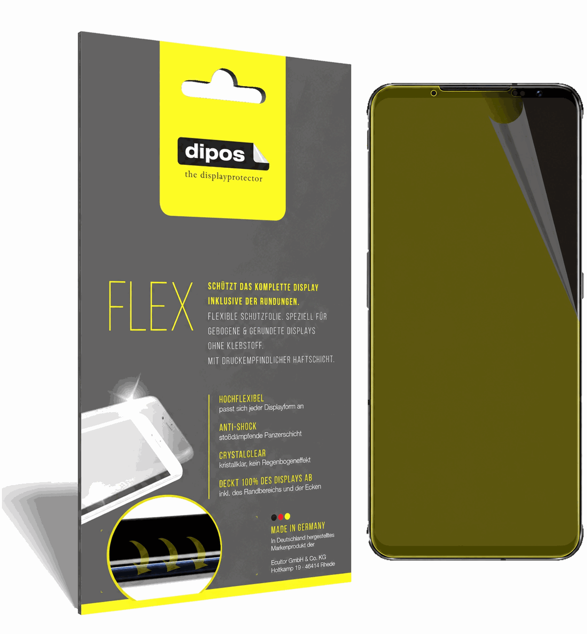 2x 3D Full Cover Schutzfolie für nubia Red Magic 6 Pro