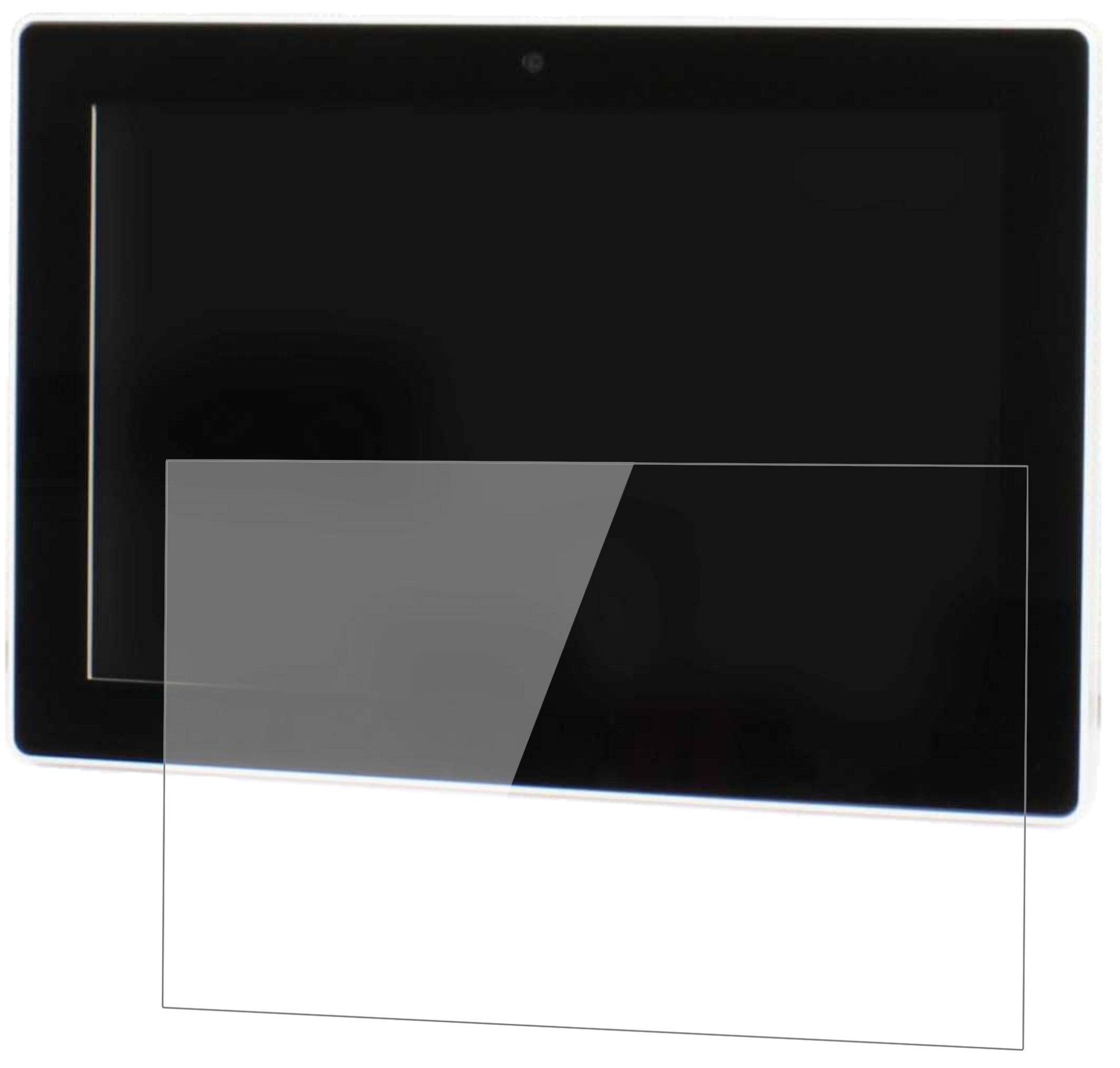 7.0 Zoll Wide155 x 87 mm mit aufgebrachter dipos Flex Schutzfolie, glasklare Darstellung ohne Einschränkungen