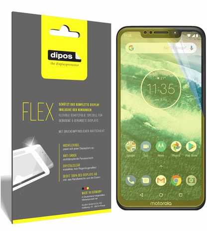 3x 3D Full Cover Schutzfolie für Motorola One Power