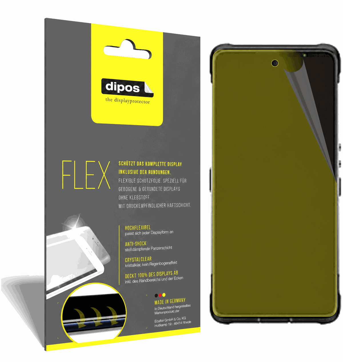 2x 3D Full Cover Schutzfolie für Ulefone Armor 10