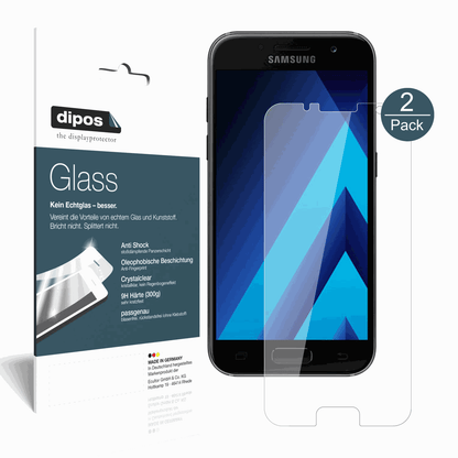 2x 9H Schutzfolie für Samsung Galaxy A3 (2017) Panzerfolie