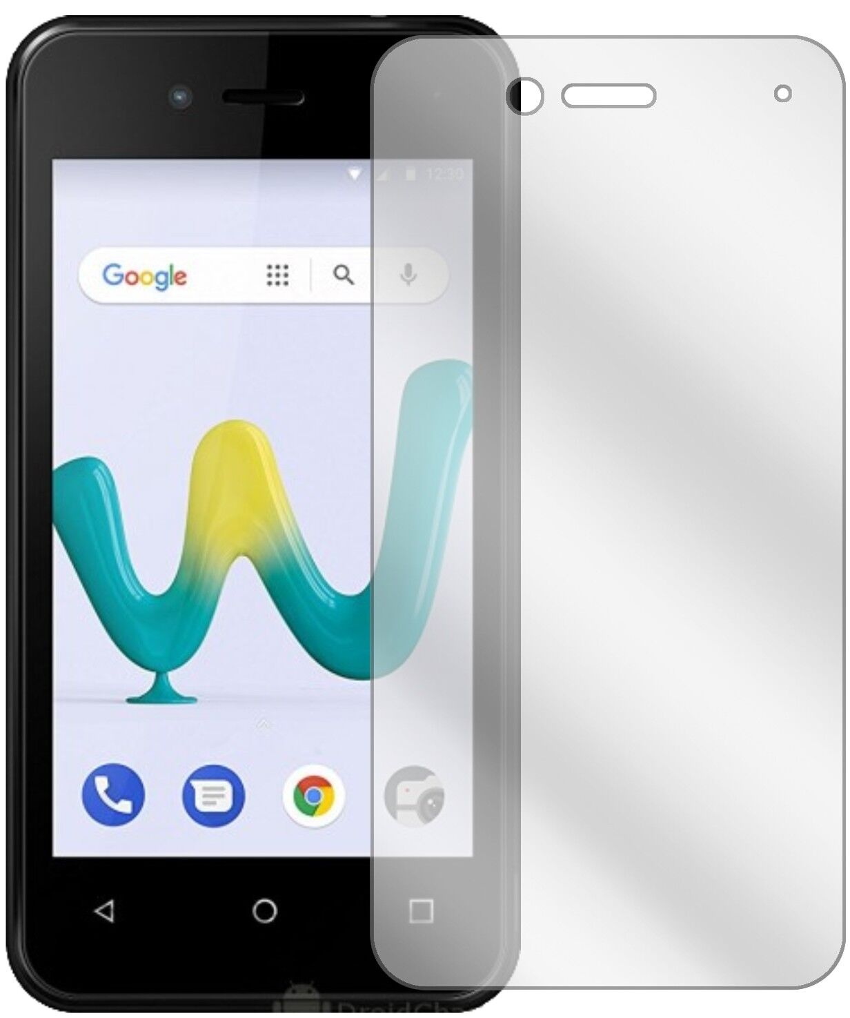 Klare Displayschutzfolie von dipos passend für Wiko Sunny 3 Mini, präziser Zuschnitt und blasenfrei montiert