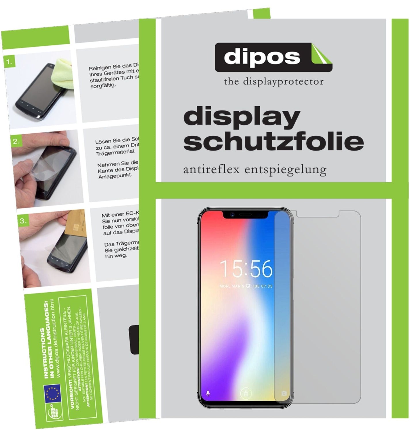 5x Schutzfolie matt für Umidigi One Display-Schutzfolie