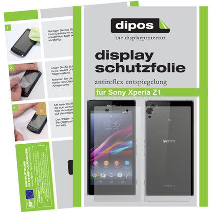 4x Schutzfolie matt für Xperia Z1 Sony Display-Schutzfolie