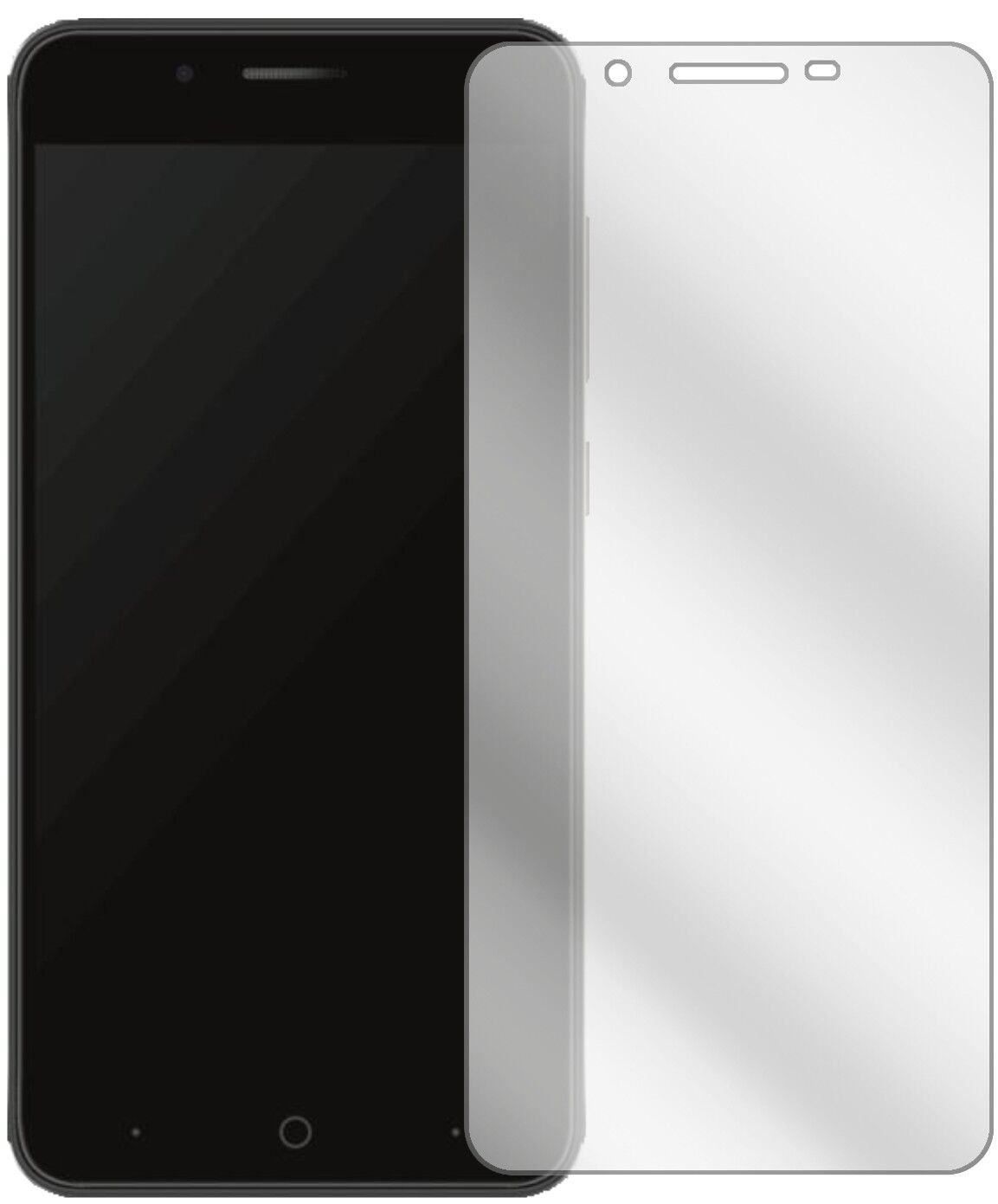 1x Schutzfolie klar für ZTE Blade A610 Plus Display-Schutzfolie
