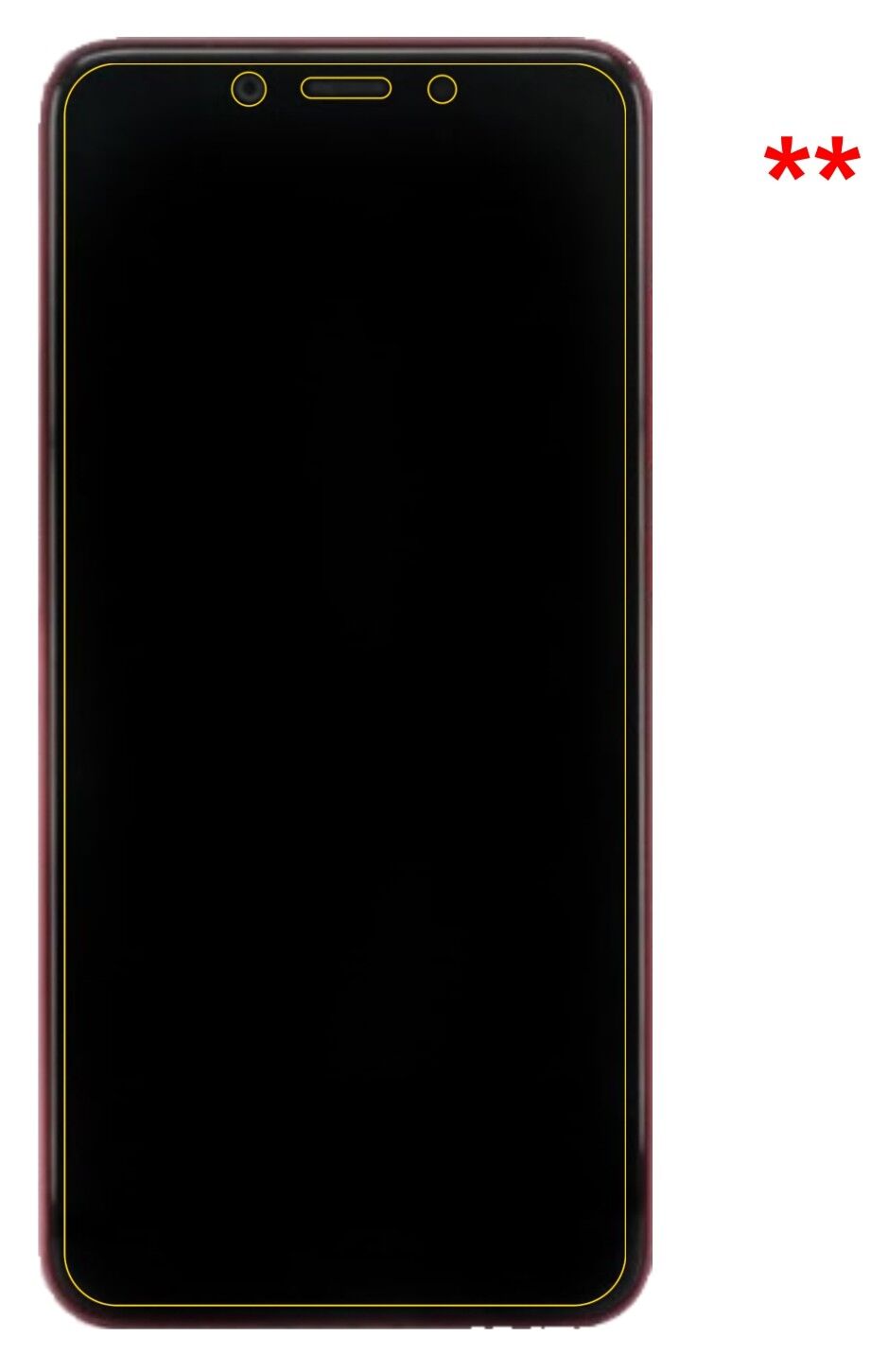 Dünne und klare Folie passend zugeschnitten für Xiaomi Mi A2
