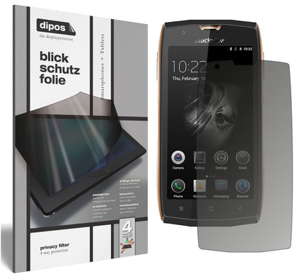 Blickschutzfolie für Blackview BV7000 matt Schutzfolie Privacy