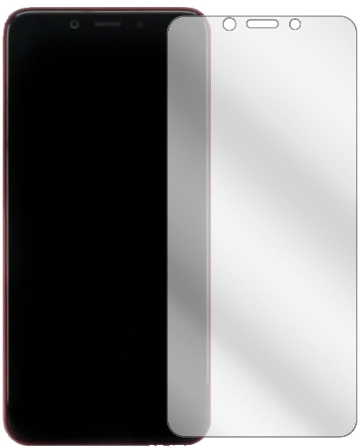 Klare Displayschutzfolie von dipos passend für Xiaomi Mi 6X, präziser Zuschnitt und blasenfrei montiert