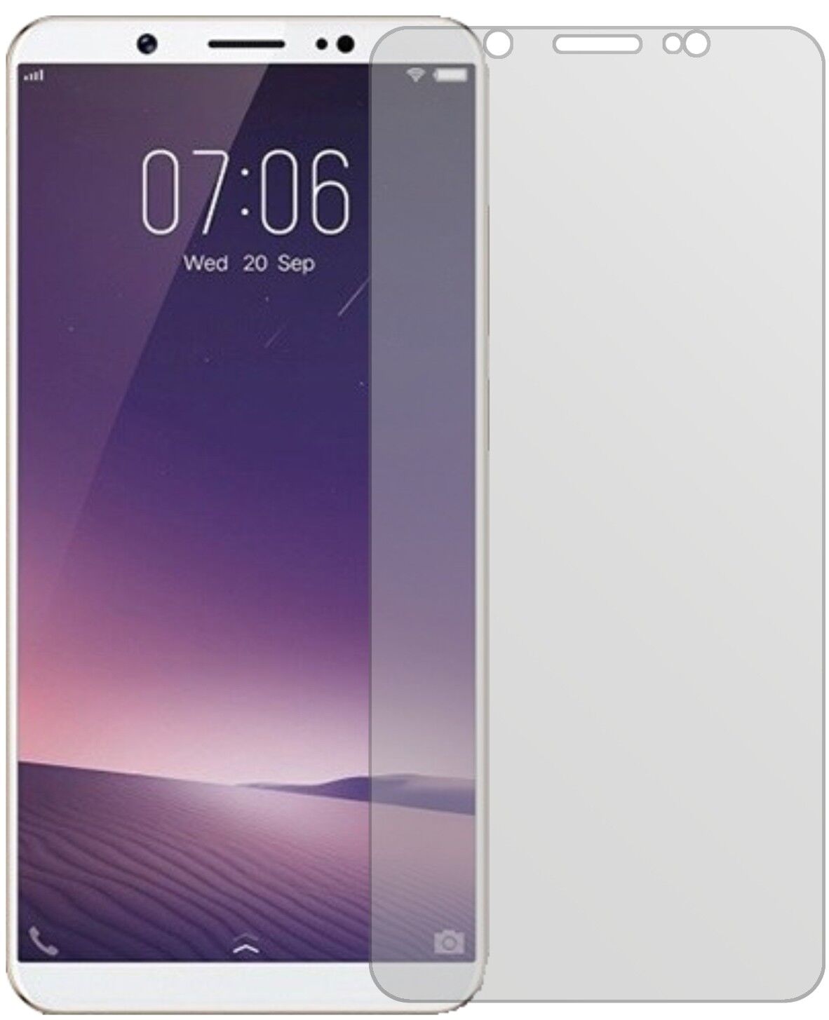 Matte Displayschutzfolie von dipos passend für Vivo Z10, präziser Zuschnitt und blasenfrei montiert