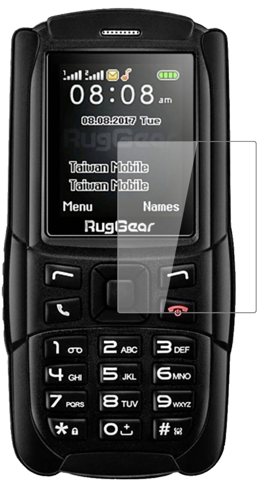 1x 9H Schutzfolie für Ruggear RG129 (2018) Panzerfolie