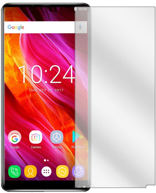 Klare Displayschutzfolie von dipos passend für Oukitel Mix 2, präziser Zuschnitt und blasenfrei montiert