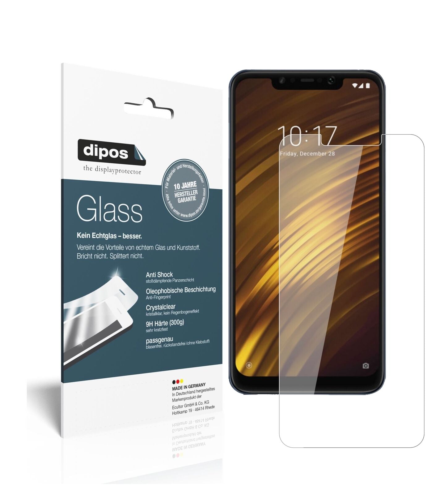1x 9H Schutzfolie für Xiaomi Pocophone F1 Panzerfolie