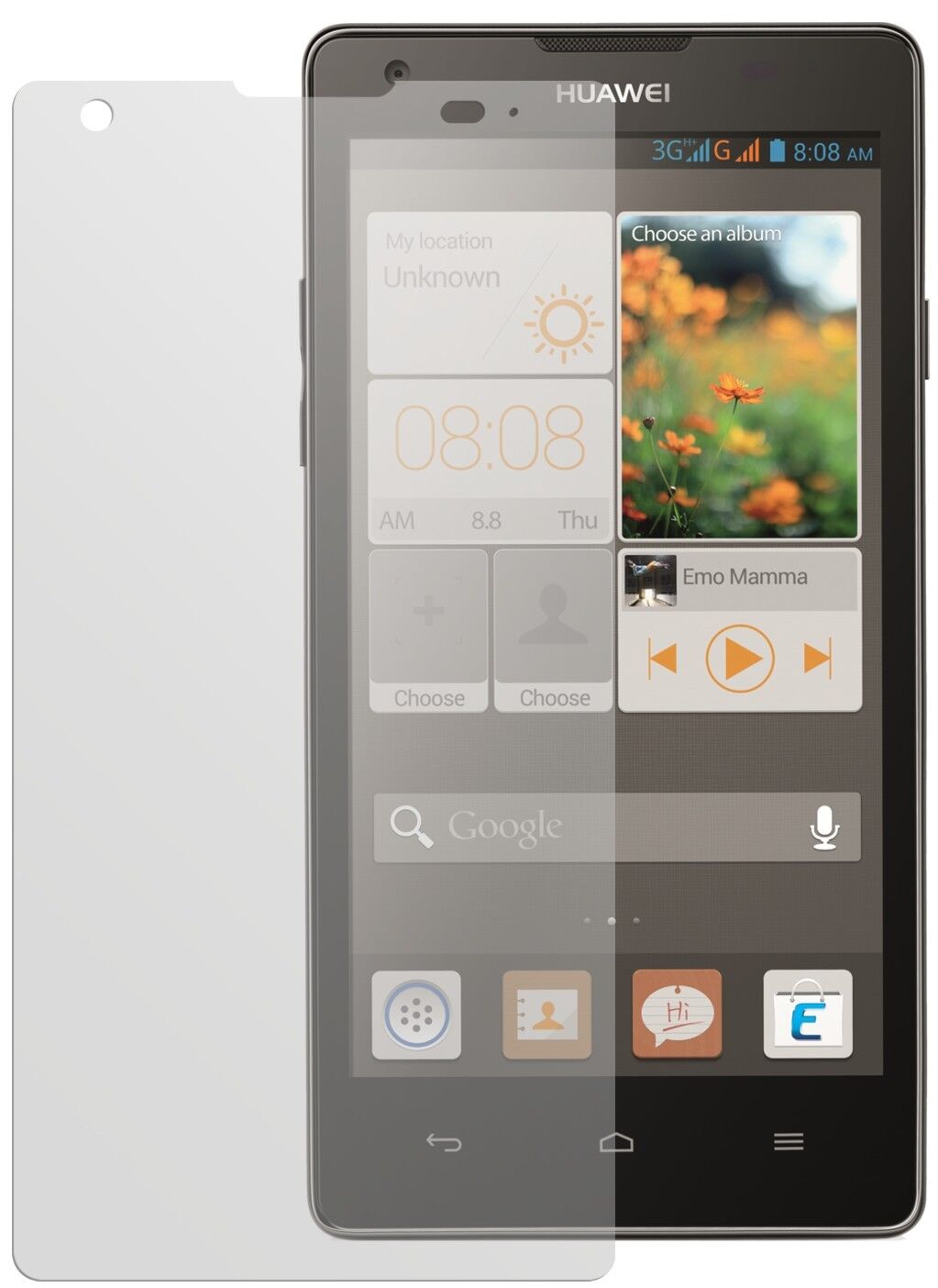 2x Schutzfolie matt für Ascend G700 Huawei Display-Schutzfolie