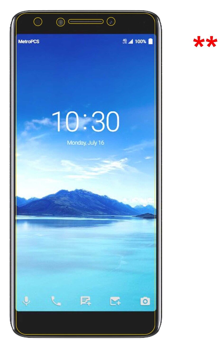 1x Schutzfolie matt für Alcatel 7 Display-Schutzfolie
