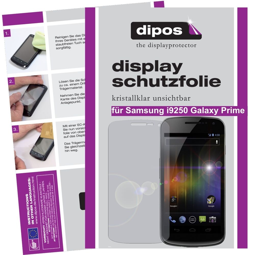 2x Schutzfolie klar für Galaxy Nexus i9250 Samsung Display-Schutzfolie