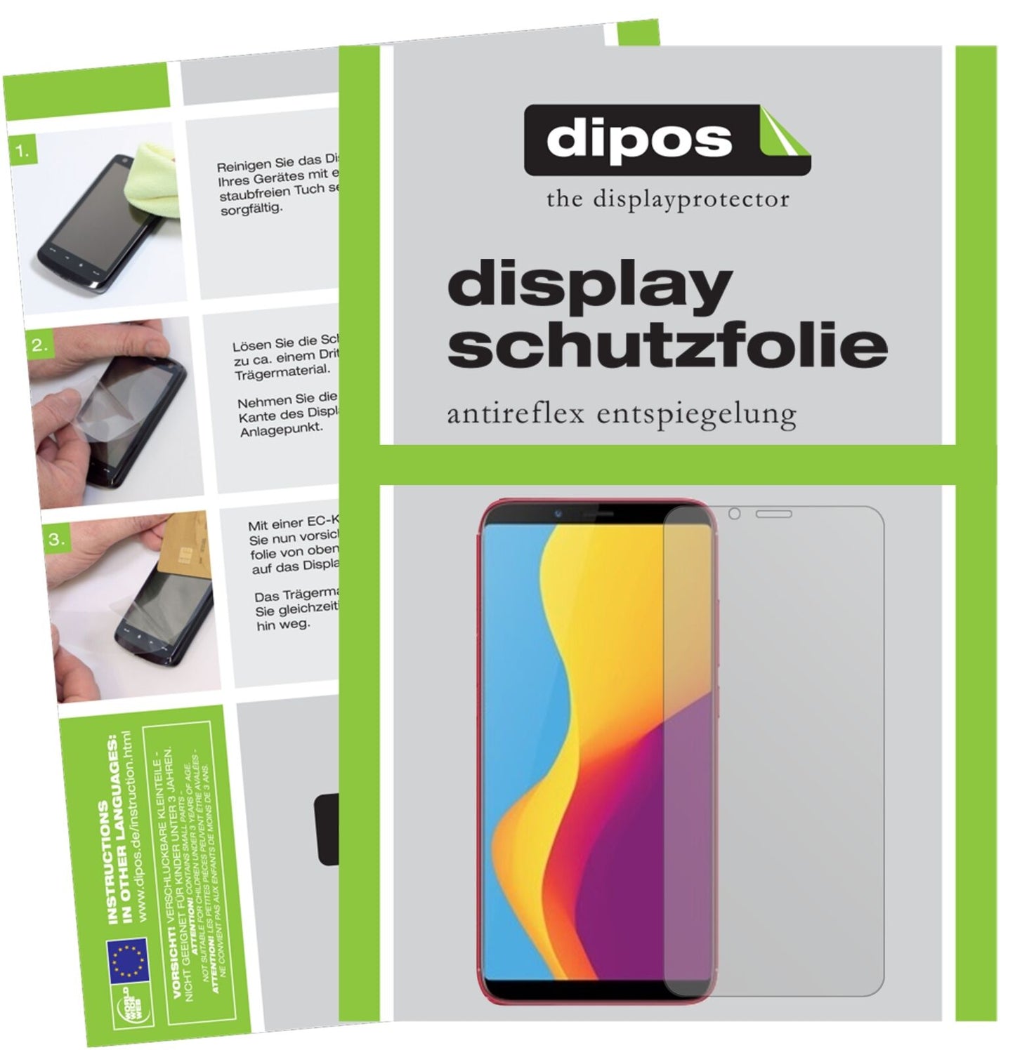 5x Schutzfolie matt für ZTE Nubia V18 Display-Schutzfolie