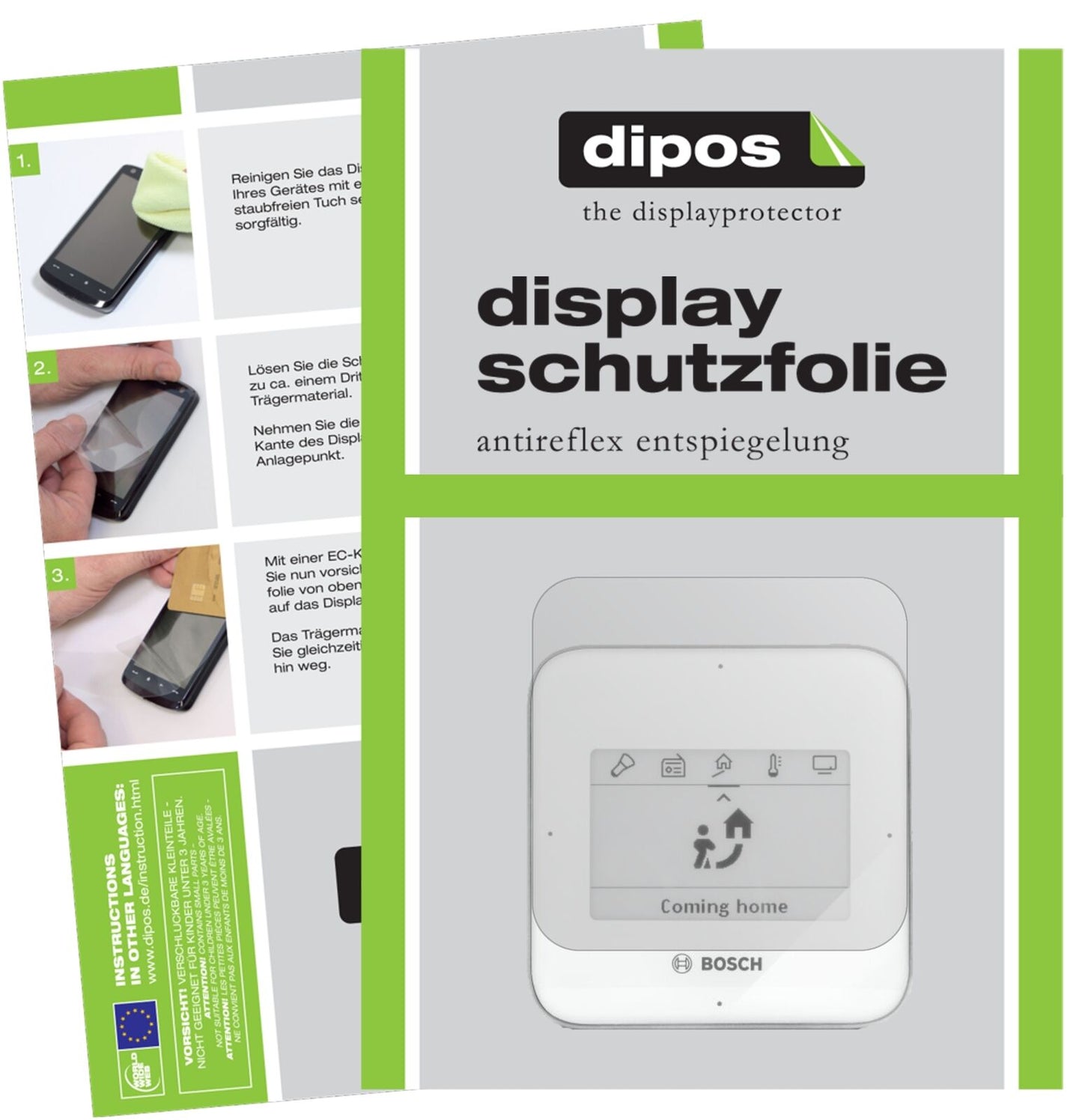 5x Schutzfolie matt für Bosch Smart Home Twist (Fernbedienung) Display-Schutzfolie