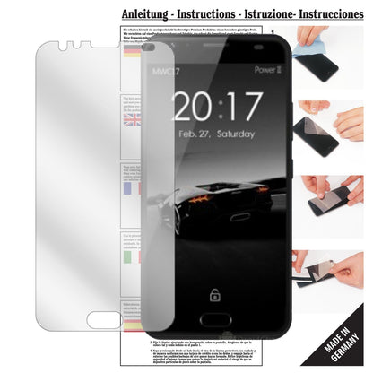 6x Schutzfolie klar für Ulefone Power 2 Display-Schutzfolie