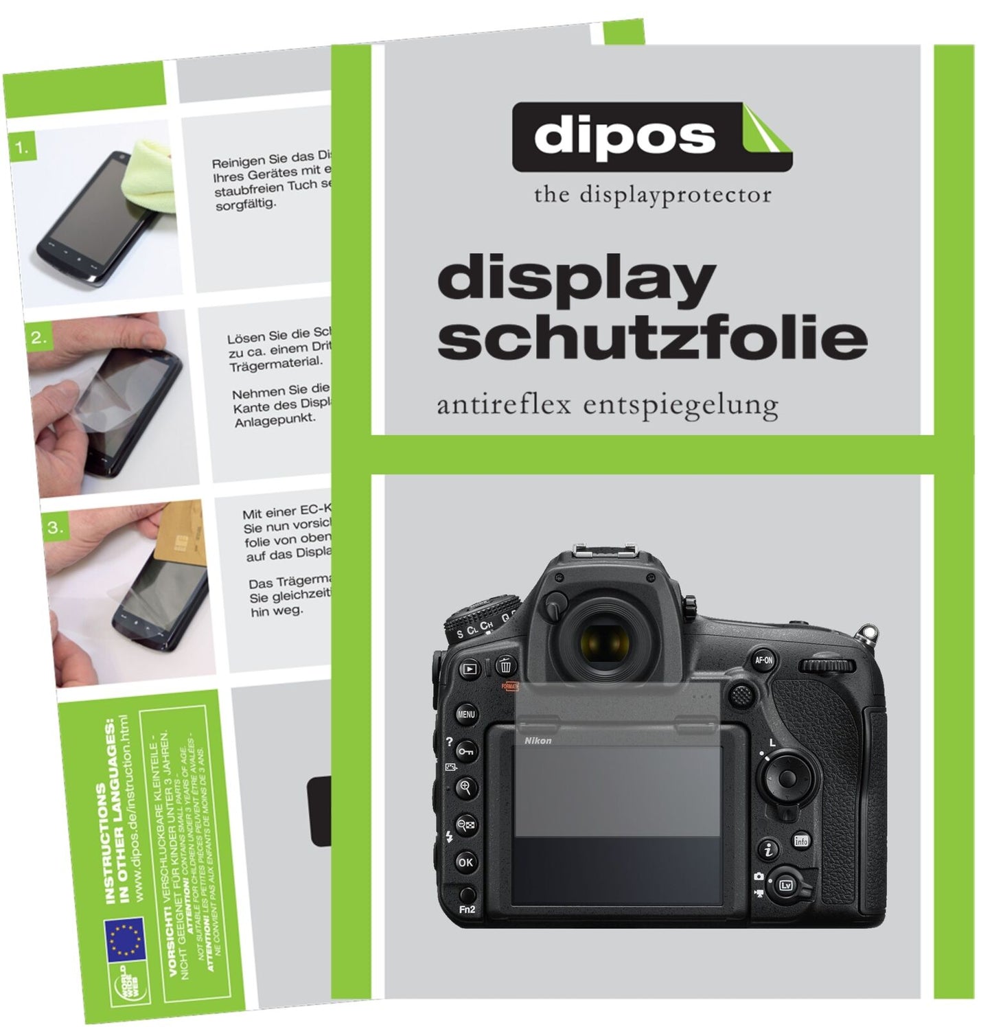 5x Schutzfolie matt für Nikon D850 SLR Display-Schutzfolie