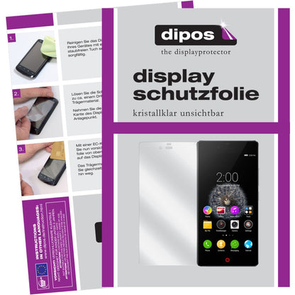 6x Schutzfolie klar für Nubia Z9 Mini ZTE Display-Schutzfolie
