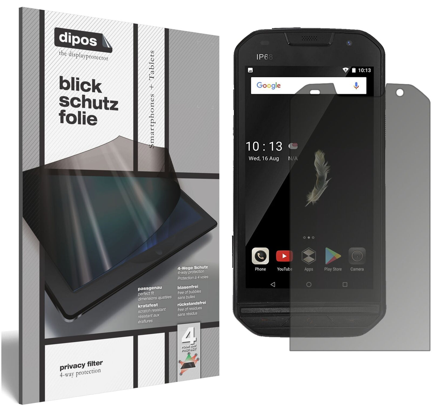 Blickschutzfolie für Doogee S30 matt Schutzfolie Privacy