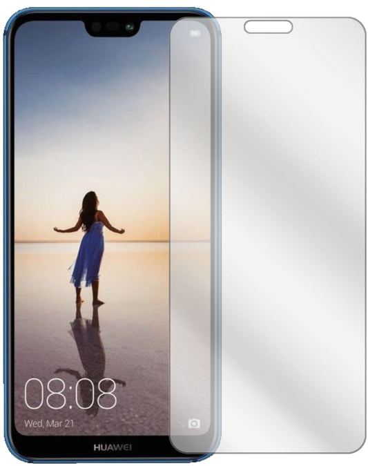 Klare Displayschutzfolie von dipos passend für Huawei P20 Lite, präziser Zuschnitt und blasenfrei montiert